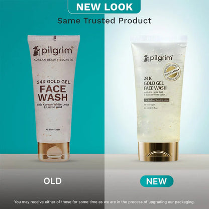 Pilgrim 24k Gold Face Wash with Korean White Lotus - 80ml
