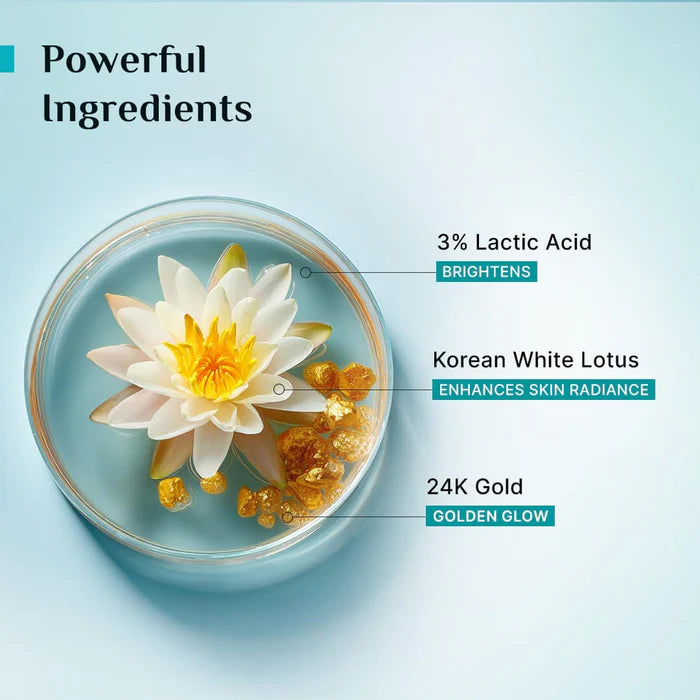 Pilgrim 24k Gold Face Wash with Korean White Lotus - 80ml