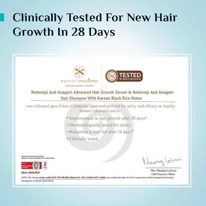 Pilgrim 3% Redensyl 4% Anagain Rosemary Korean Black Rice Hair Growth Serum - 25ml
