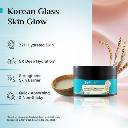 Pilgrim Korean Rice Water Hydra Glow Light Gel Moisturizer - 50g