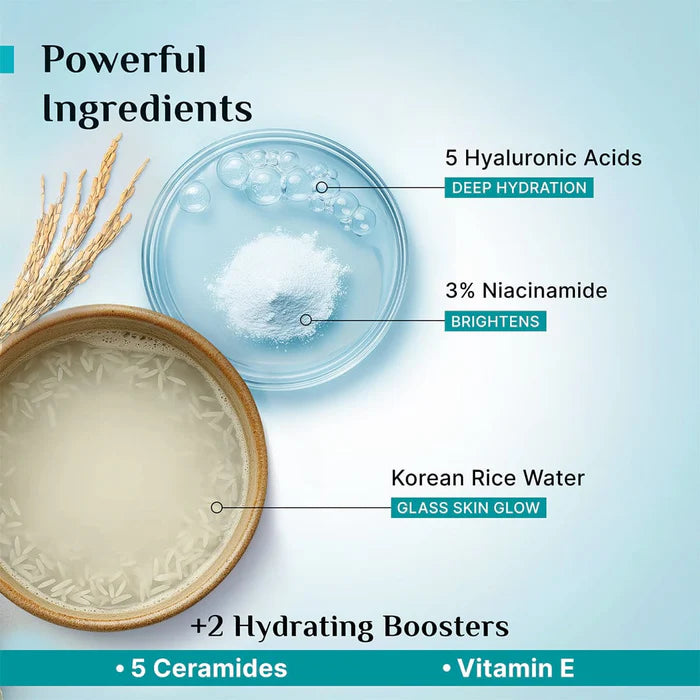 Pilgrim Korean Rice Water Hydra Glow Light Gel Moisturizer - 50g