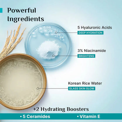 Pilgrim Korean Rice Water Hydra Glow Light Gel Moisturizer - 50g