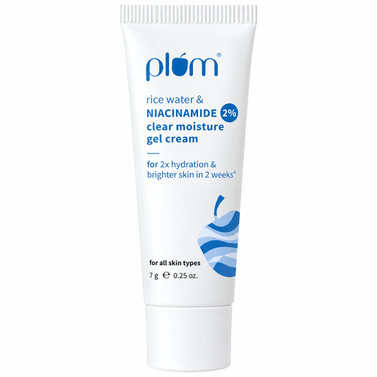 Plum 2% Niacinamide & Rice Water Clear Moisturizer Gel Cream -7g