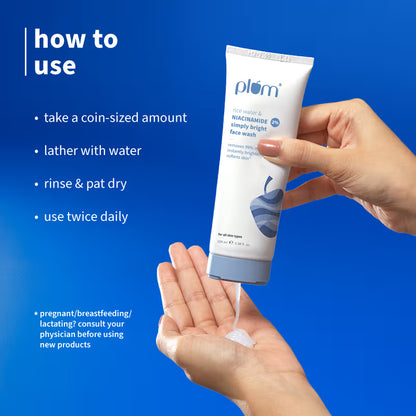Plum 2% Niacinamide Face Wash with Rice Water - 100ml