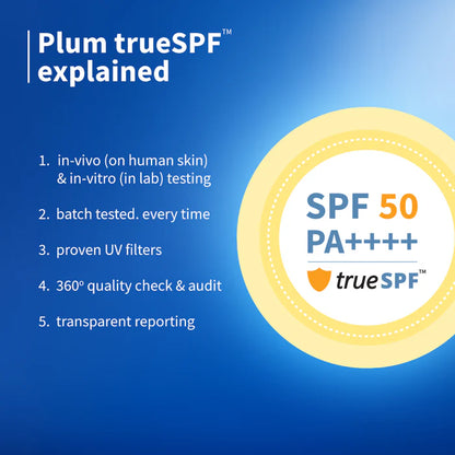 Plum 2% Niacinamide & Rice Water SPF 50 PA+++ Sunscreen - 50g