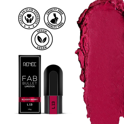 Renee Fab Bullet Lipstick - L 13 Bloody Berry (1.5g)