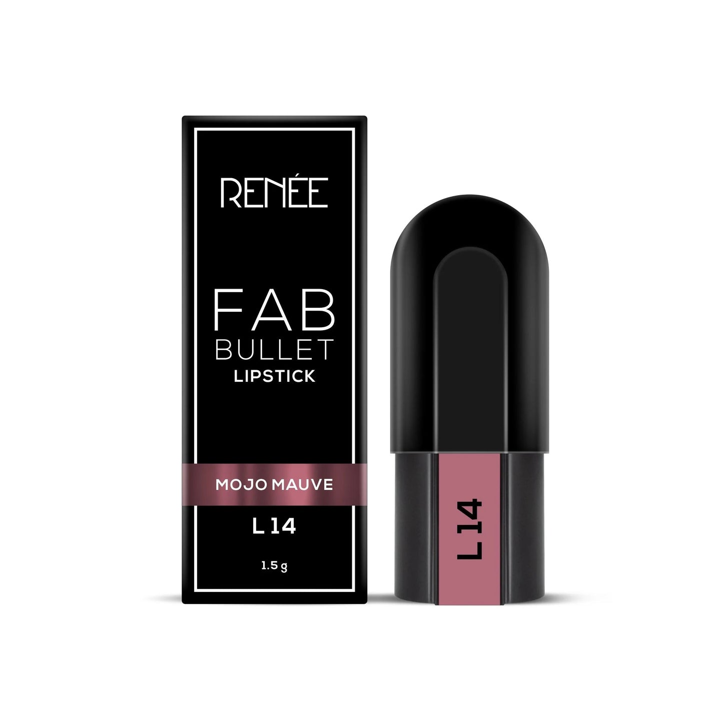 Renee Fab Bullet Lipstick - L 14 Mojo Mauve (1.5g)