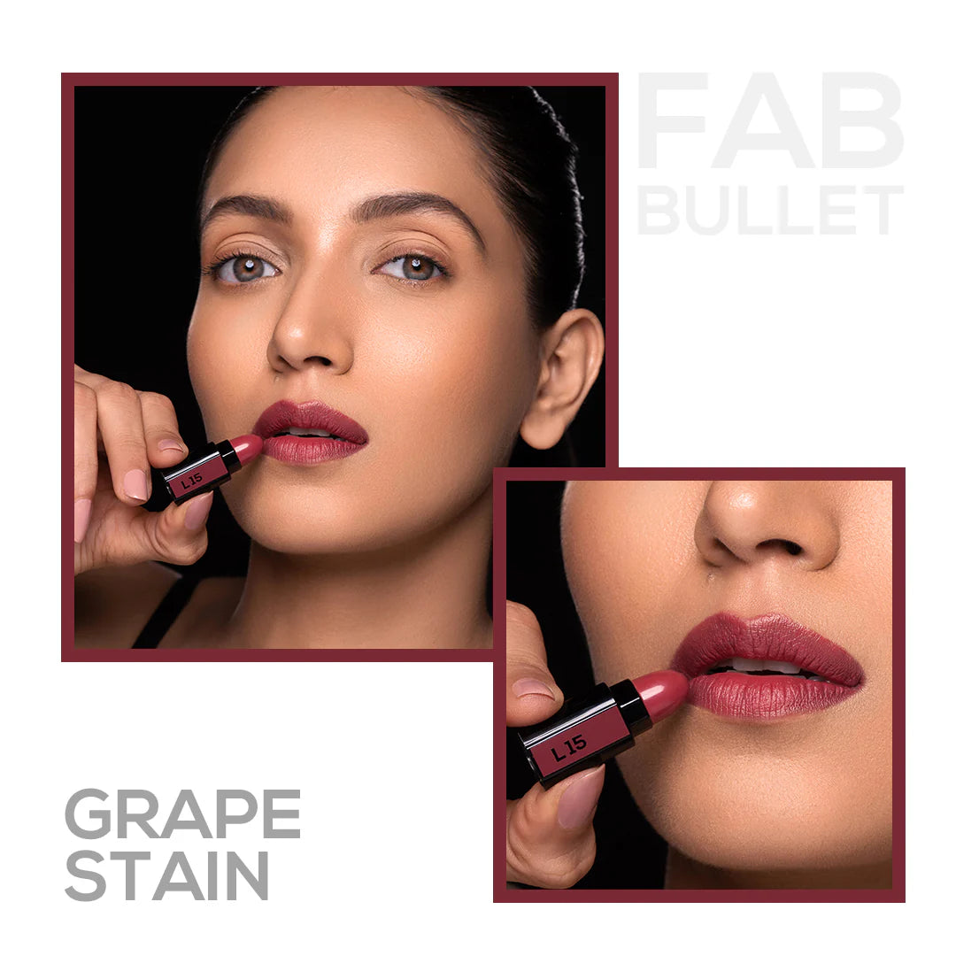 Renee Fab Bullet Lipstick - L 15 Grape Stain (1.5g)