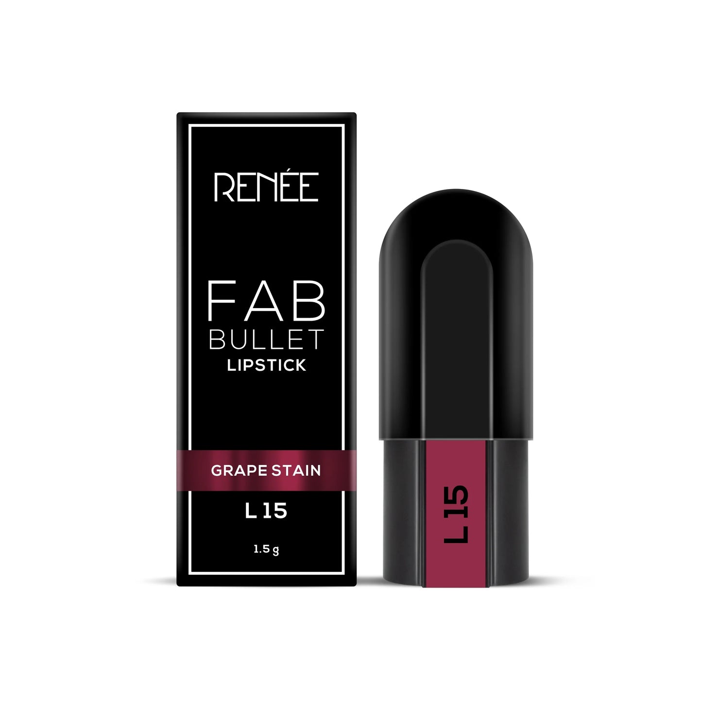 Renee Fab Bullet Lipstick - L 15 Grape Stain (1.5g)