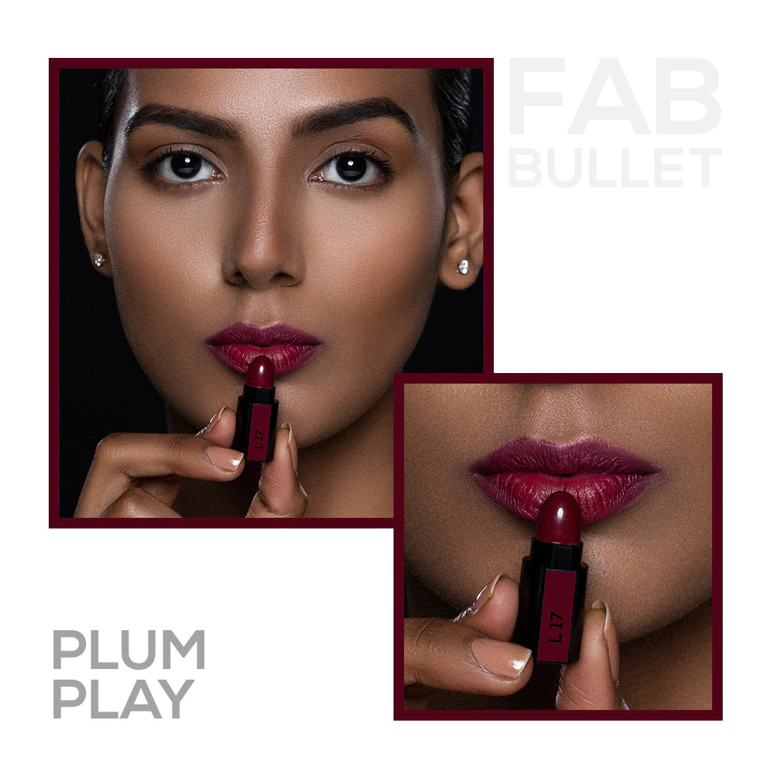 Renee Fab Bullet Lipstick - L 17 Plum Play (1.5gm)