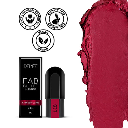 Renee Fab Bullet Lipstick - L 18 Crimson Cupid (1.5g)