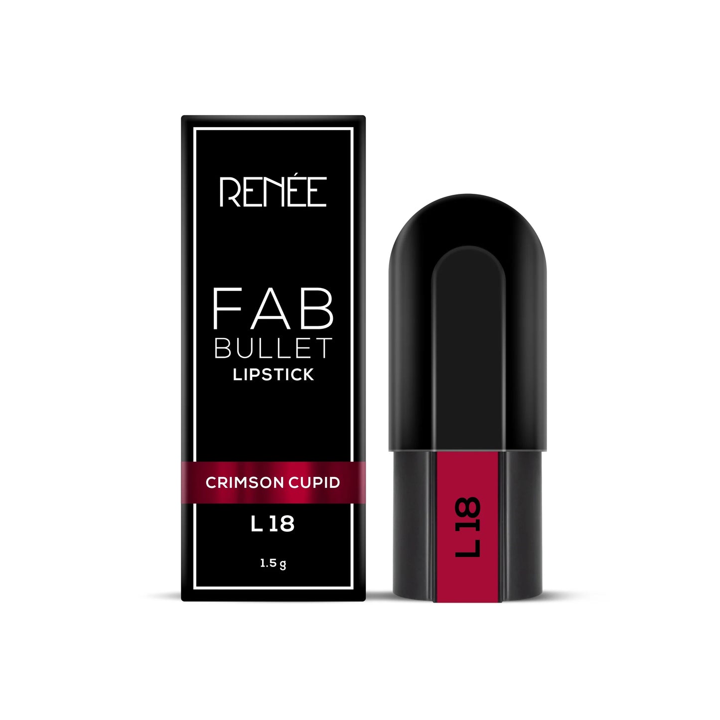 Renee Fab Bullet Lipstick - L 18 Crimson Cupid (1.5g)