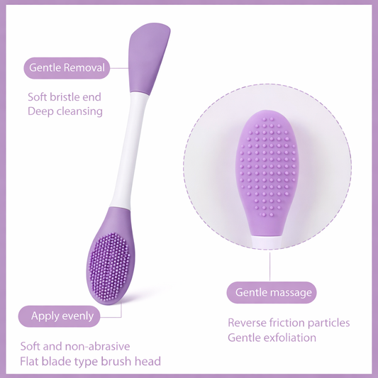 2 in 1 Facial Cleansing Silicone Face Scrubber Brush