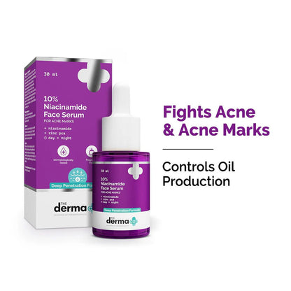 The Derma Co 10% Niacinamide Face Serum for Acne Marks - 10ml