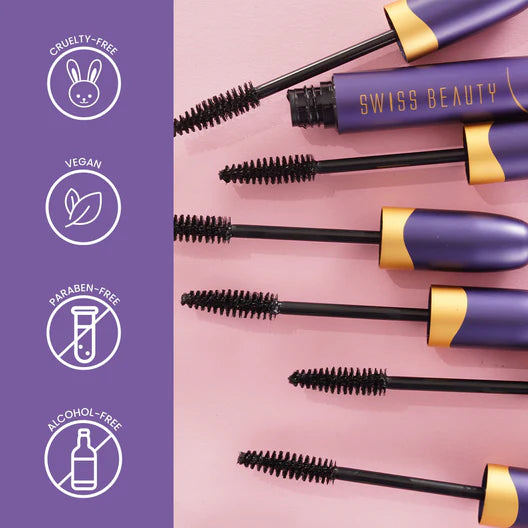 Swiss Beauty Bold Eyes Super Lash Mascara Waterproof – Black