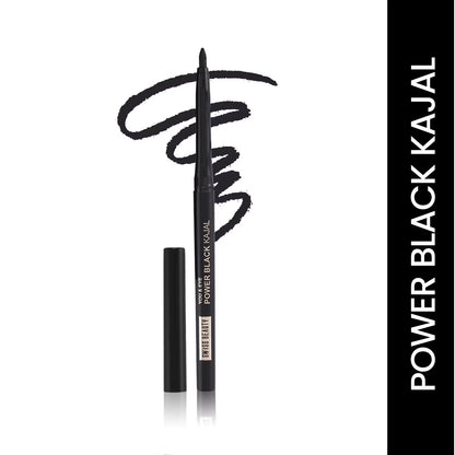 Swiss Beauty You & Eye Power 24Hr Stay Waterproof & Smudge-Proof Kajal with Vitamin E – Black