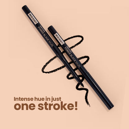 Swiss Beauty You & Eye Power 24Hr Stay Waterproof & Smudge-Proof Kajal with Vitamin E – Black