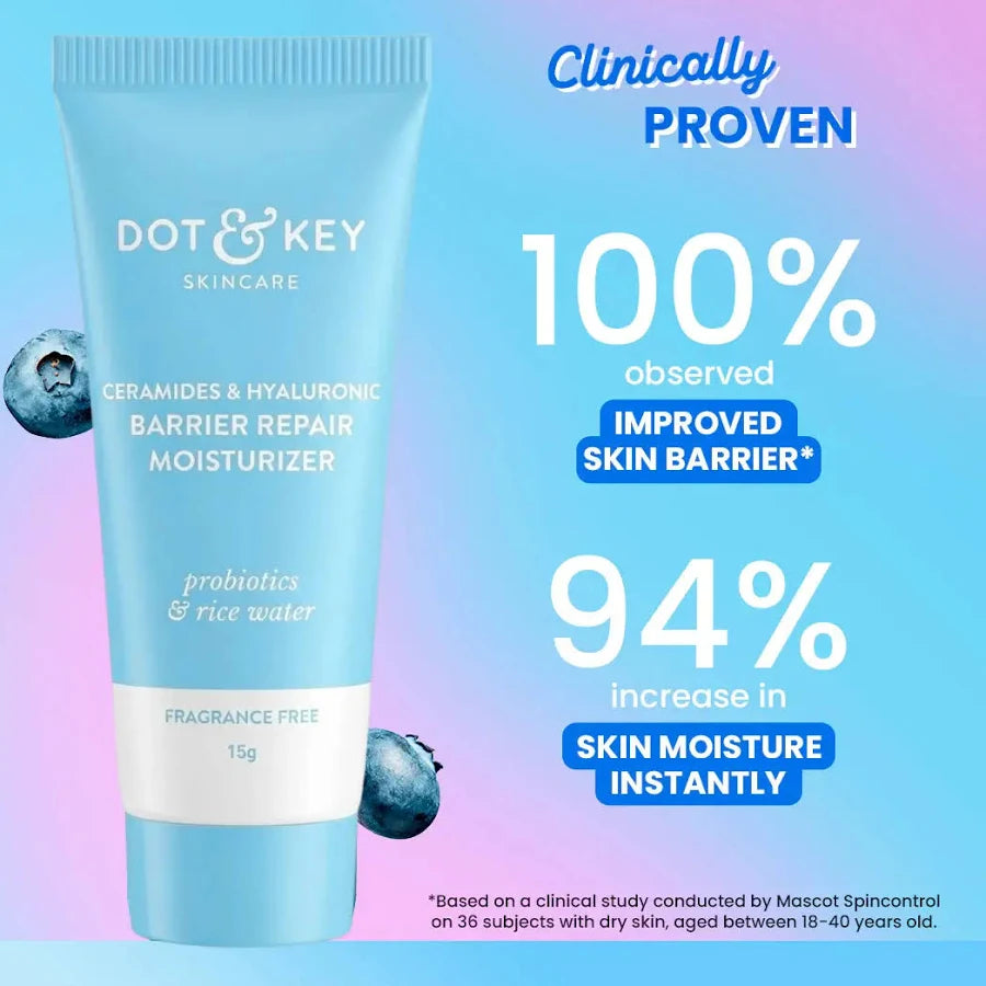 Dot & Key Ceramides & Hyaluronic Barrier Repair Face Moisturizer - 15g